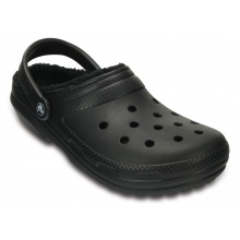 Crocs Classic Lined Clog (mit innenfutter) schwarz Sandale Sandale/Hausschuhe